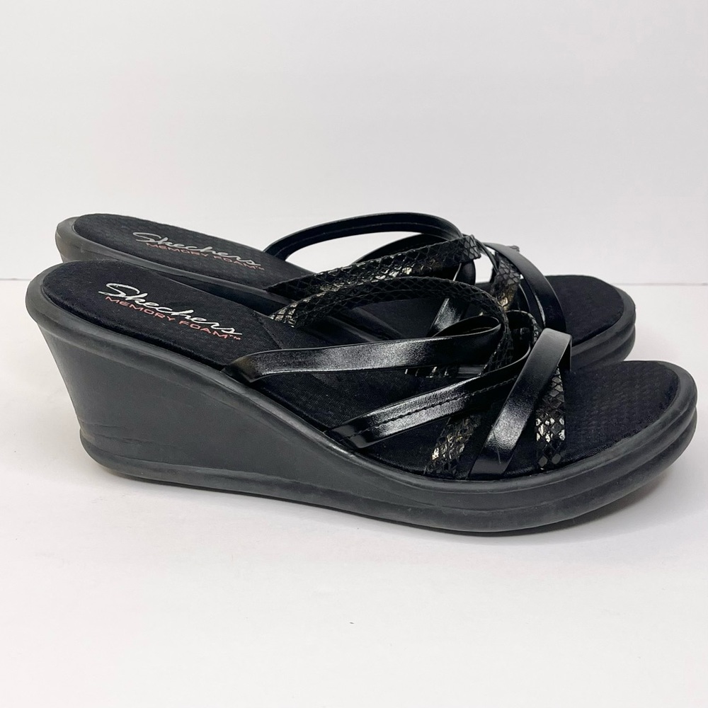 Sketcher’s Memory Foam Cali Rumblers Wedge Sandals